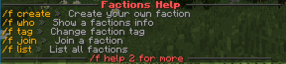 Factions Plugin